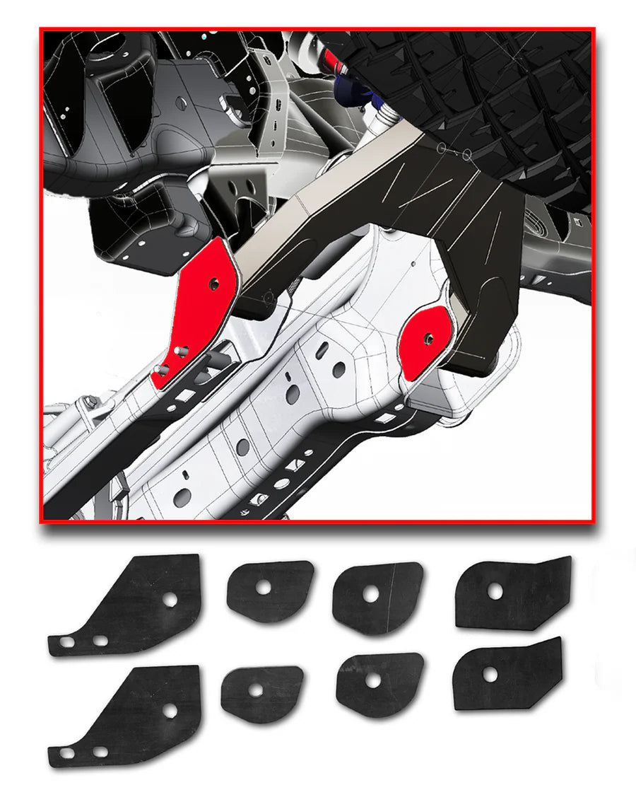 2010 - 2014 Raptor Lower Arm Slot Delete Weld In Plate Kit