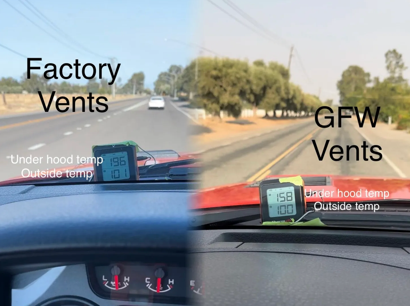 Gen 1 Raptor Aluminum Hood Vents