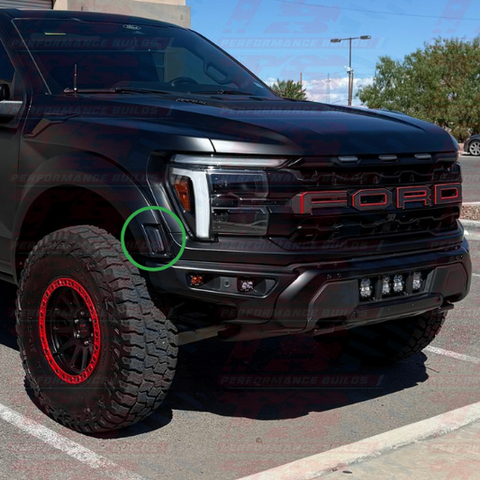 2024-2026 Ford F-150 Raptor Side Marker Blackout - Precut PPF Film