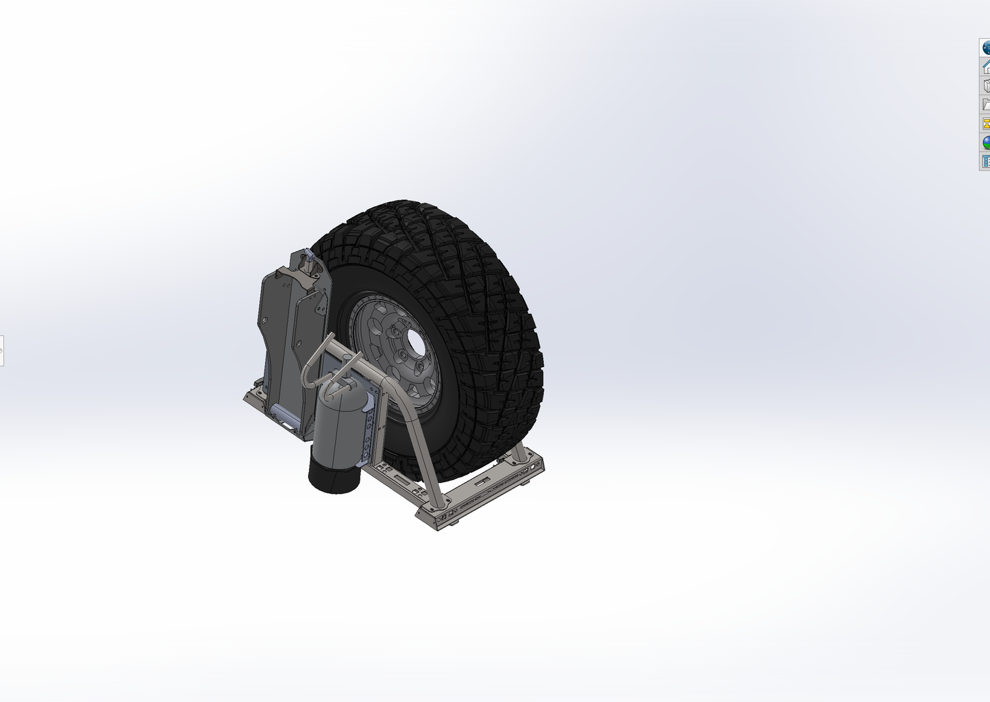 Single Tire Carrier Quick Release Modular Bed Organizer