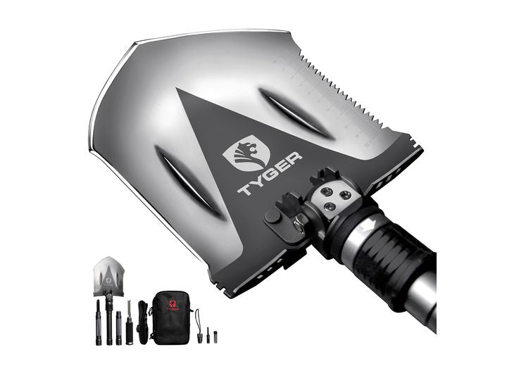 16-IN-1 MULTIFUNCTIONAL HEAVY DUTY FOLDING COMPACT MILITARY SHOVEL