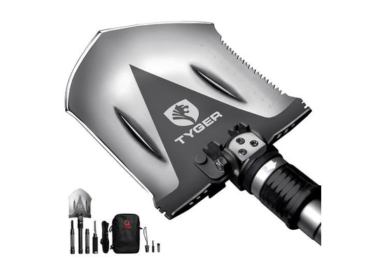 16-IN-1 MULTIFUNCTIONAL HEAVY DUTY FOLDING COMPACT MILITARY SHOVEL