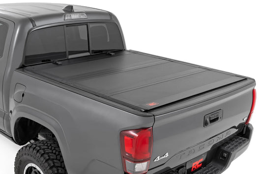 2018 Tacoma Rough Country Hard Tri-Fold Flip Up Bed Cover
