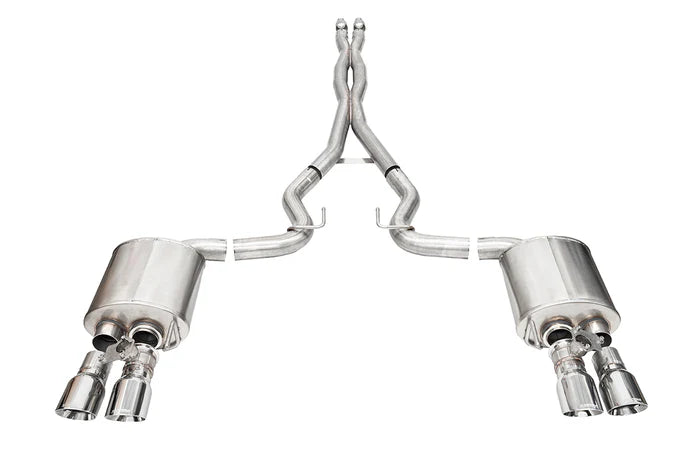 Corsa Xtreme Valved / 3.0 in Cat-Back 4.0 in Slash Tips | 2024 Mustang GT Coupe
