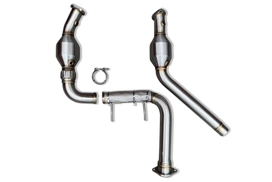 CVF Stainless Steel Downpipes - 2021-2023 Ford Raptor 3.5L