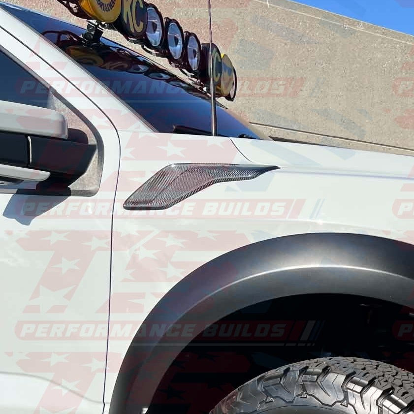 2021–2026 Ford Raptor / R Carbon Fiber Front Fender Vents (PAIR)