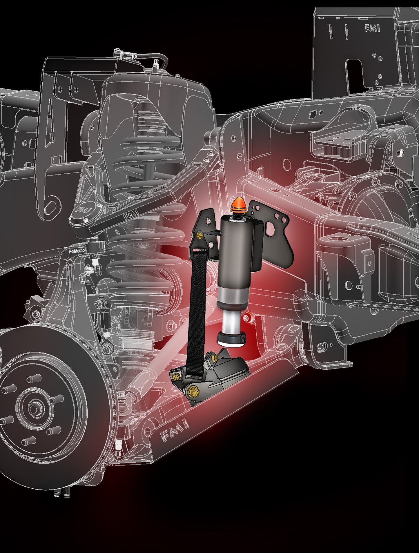 Gen 2 Raptor Front Limit Strap and Bump Stop Kit for Stock Lower A-Arm (2017, 2018, 2019, 2020) F150 Raptor