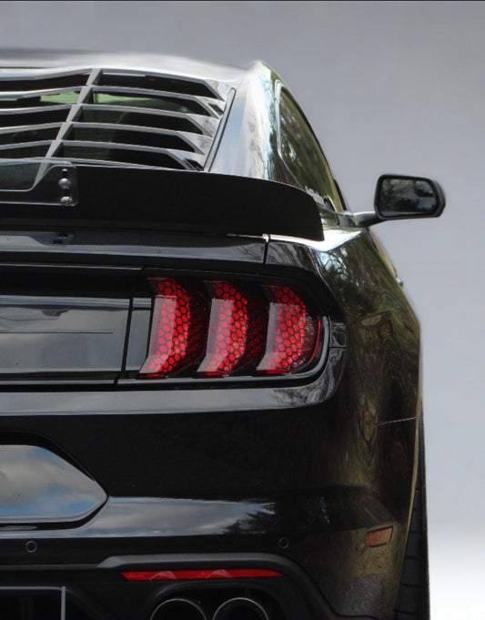 Tail Light Honey Comb Vinyl Overlay (2018-2023 Mustang)