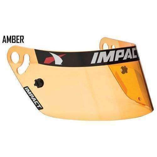 Impact Racing Helmet Shield Amber
