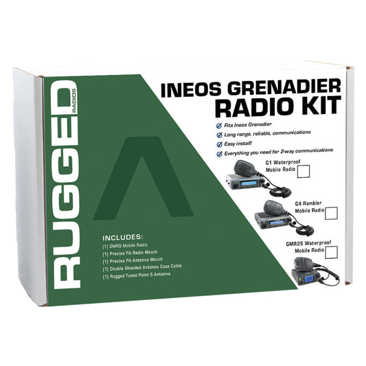 INEOS Grenadier Two-Way GMRS Mobile Radio Kit GMR25 Waterproof