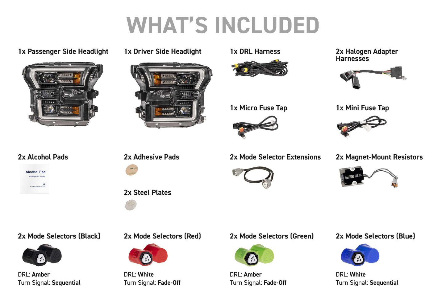 2017-2020 Ford Raptor XB Evo LED Headlights