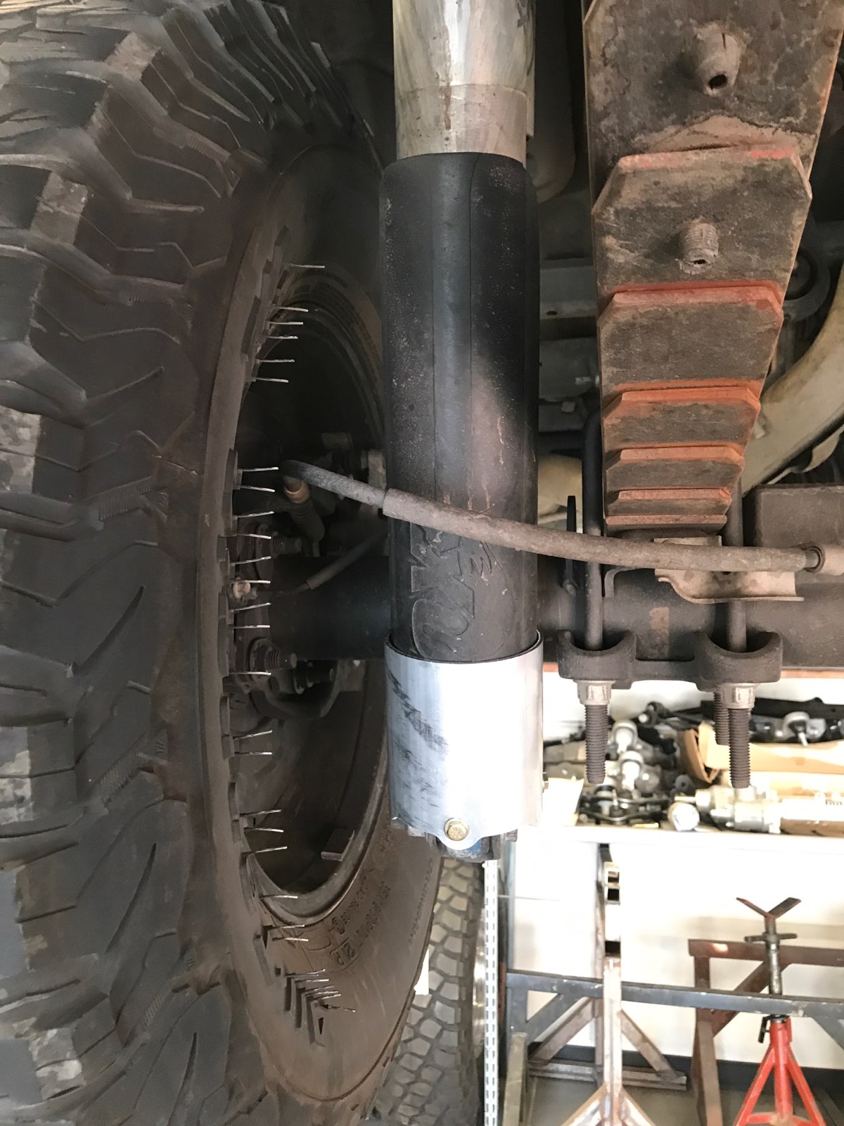 2017 - 2025 Ford Raptor shock guard for rear shock