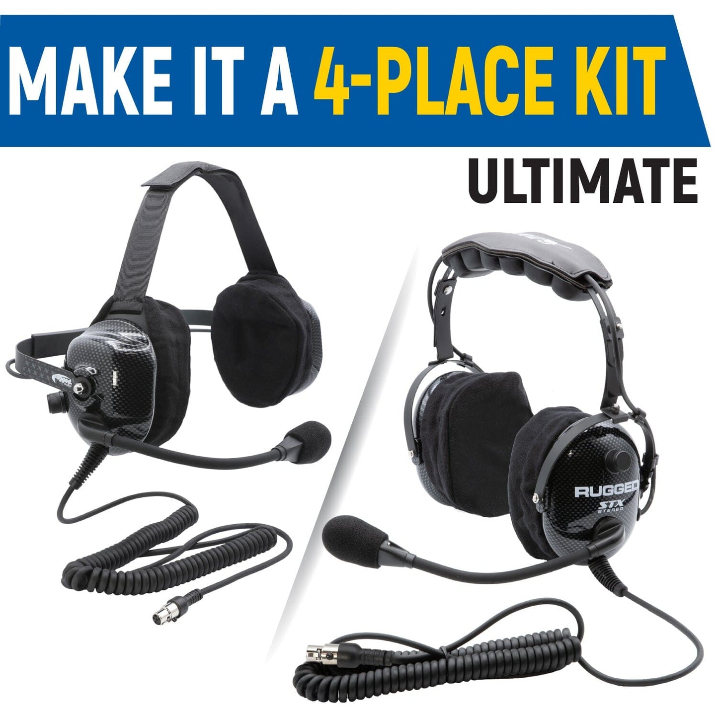 Rear Seat Expansion Kit with Helmet Kits or Headsets STX Stereo / Ultimate Headset - Behind the Head