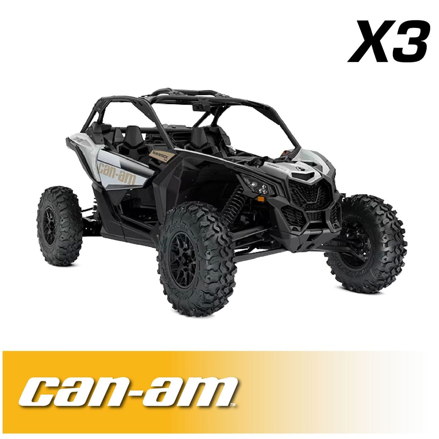 Can-Am Maverick X3 Complete Communication Kit with Bluetooth Intercom and 2-Way Radio 696 PLUS / G1 GMRS / Dash Mount