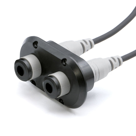 Dual Headset / Helmet Jack Flush Mount STX Stereo