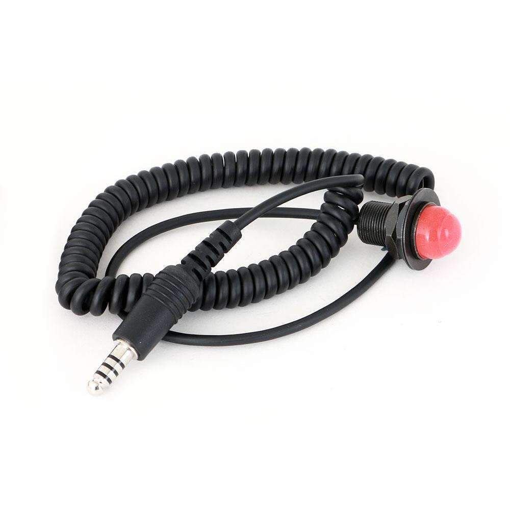 Quick Disconnect Push to Talk Buttons Hole Mount Quick Disconnect PTT