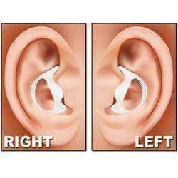 Rubber Ear Mold Buds for Acoustic Tubes Left Ear / Light Color