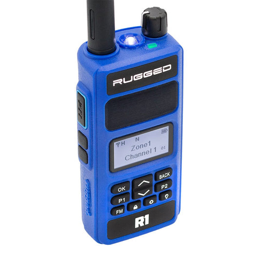 Rugged R1 - Business Band Two Way Handheld Radio - Digital and Analog Blue