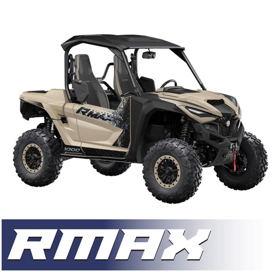 Yamaha Wolverine RMAX Complete Communication Kit with Rocker Switch Bluetooth Intercom and 2-Way Radio STX Stereo Remote Head / M1 VHF Business Band