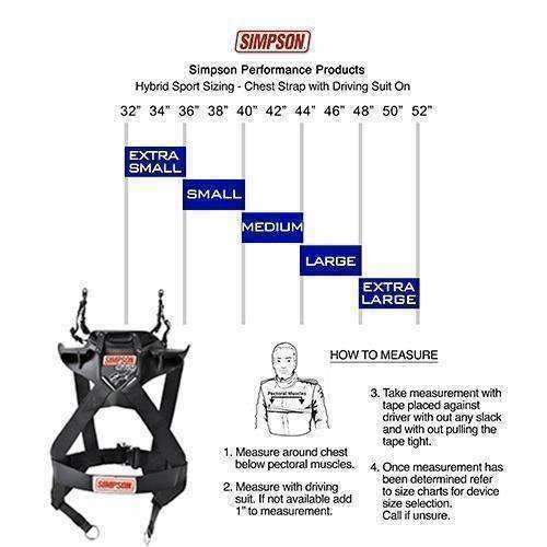 Simpson Hybrid Sport Head & Neck Restraint Extra Large